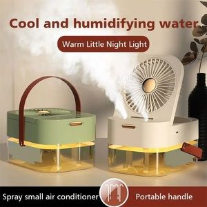 Humidifier Spray Electric Fan Air Cooler 3 Modes Speed Adjustable